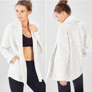 Fabletics Vanessa Quilted Cardigan size XL Gray